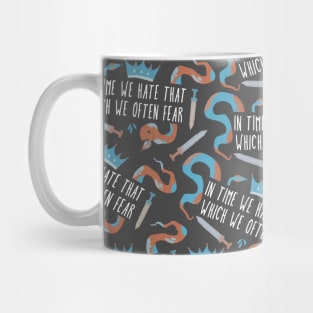 in time we hate that which we often fear - antony and cleopatra pattern Mug